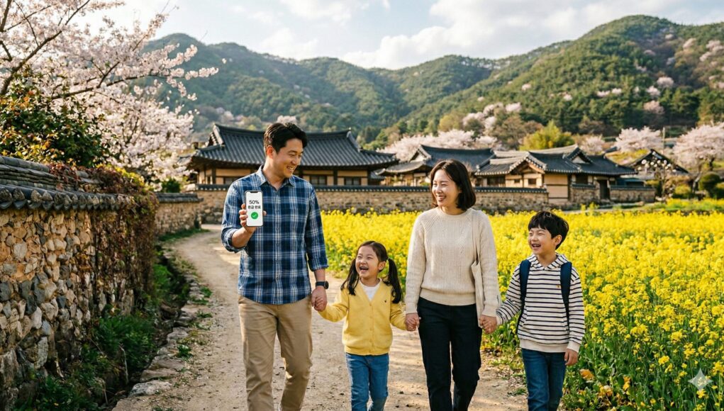 지역사랑 휴가지원받아 즐기는 가족