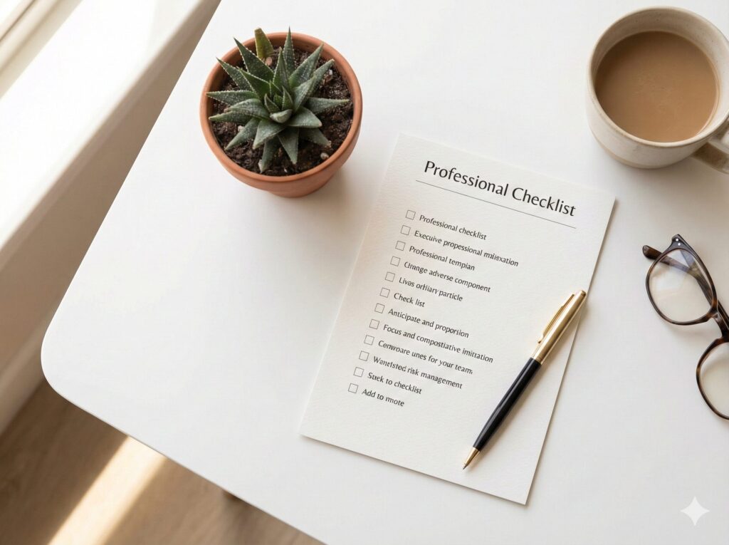 성수기 체크리스트